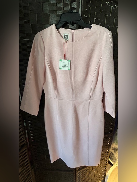 Anne Klein Dresses & Skirts - Anne Klein Pale Pink Long Sleeve Sheath Dress